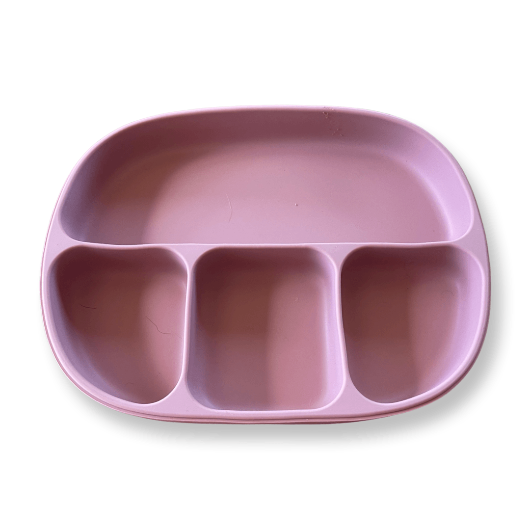 Complete Silicone Baby Feeding Collection - Dusty Pink