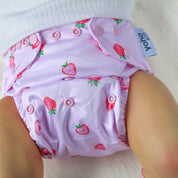 Strawberry Patch 🍓 Reusable Cloth Nappy + Bamboo Terry Insert