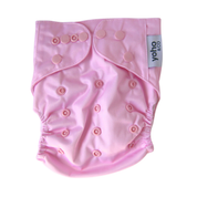 Baby Pink 🩷 Reusable Cloth Nappy + Bamboo Terry Insert