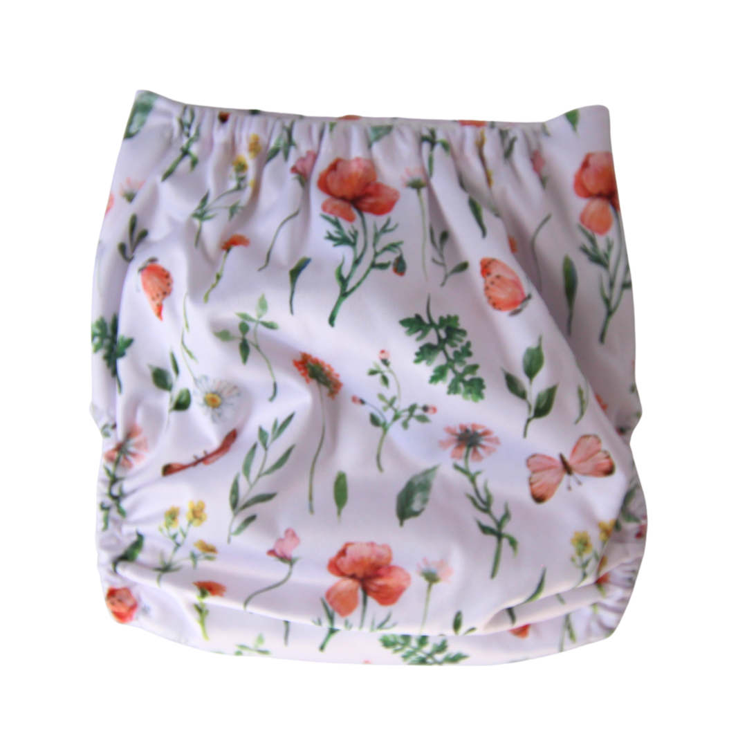 Blushing Butterfly 🦋 Reusable Cloth Nappy + Bamboo Terry Insert