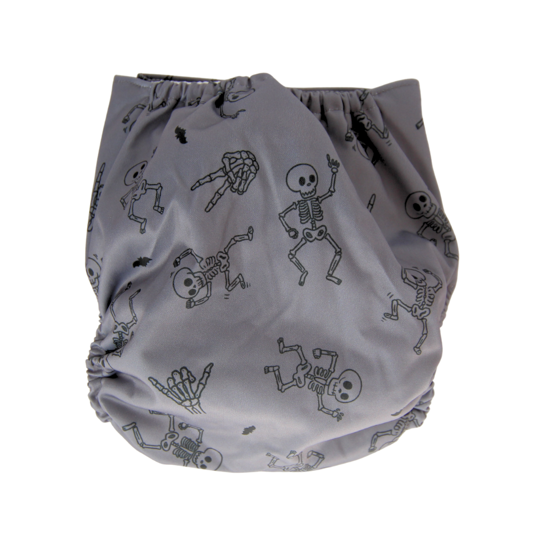 Boogie Bones 🦴 Reusable Cloth Nappy + Bamboo Terry Insert