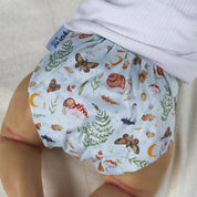 Enchanted Forest 🍄 Reusable Cloth Nappy + Bamboo Terry Insert