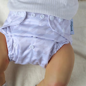 Houndstooth Neutral 🤍 Reusable Cloth Nappy + Bamboo Terry Insert