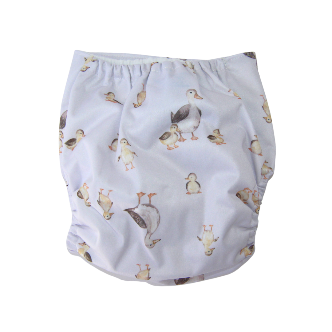 Five Little Ducks 🦆 Reusable Cloth Nappy + Bamboo Terry Insert