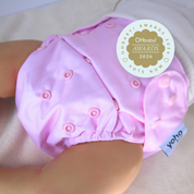 Baby Pink 🩷 Reusable Cloth Nappy + Bamboo Terry Insert