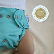 Seagrass Green 💚 Reusable Cloth Nappy + Bamboo Terry Insert