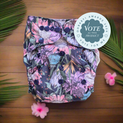 Paradise Dream - Reusable Modern Cloth Nappy with Bamboo Terry Insert