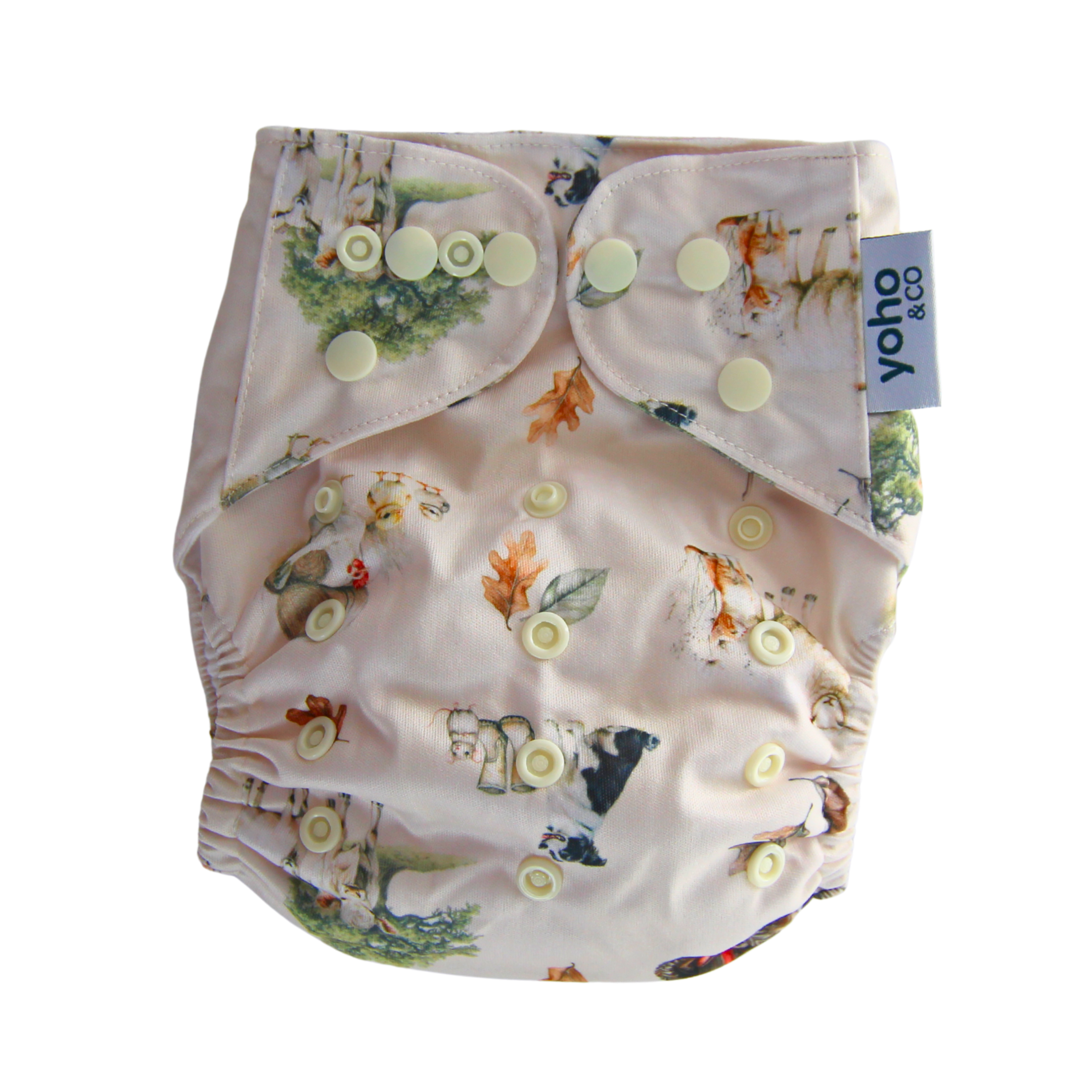 Farmyard Friends 🚜 Reusable Cloth Nappy + Bamboo Terry Insert