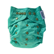 Seagrass Green 💚 Reusable Cloth Nappy + Bamboo Terry Insert
